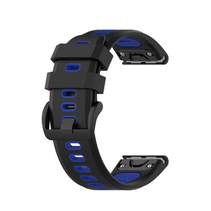 20mm Two-color Silicone Jack Watch Strap, For Garmin Fenix 7S