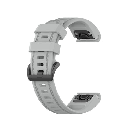 20mm Solid Color Silicone Quick Release Strap, For Garmin Fenix 7S