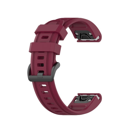 20mm Solid Color Silicone Quick Release Strap, For Garmin Fenix 7S