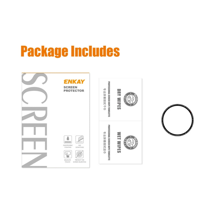 ENKAY 3D Full Coverage Soft PC Edge + PMMA HD Screen Protector Film For Garmin Fenix 7, 1 PC, 2 PCS, 5 PCS, 10 PCS