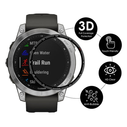 ENKAY 3D Full Coverage Soft PC Edge + PMMA HD Screen Protector Film For Garmin Fenix 7X, 1 PC, 2 PCS, 5 PCS, 10 PCS