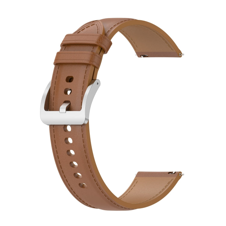 Calf Texture Sewing Thread Watchband, For Huami Amazfit GTS 3 / GTS 2, For Huami Amazfit GTS 2E / GTS 2 mini, For Huami Amazfit GTR 42mm / GTS