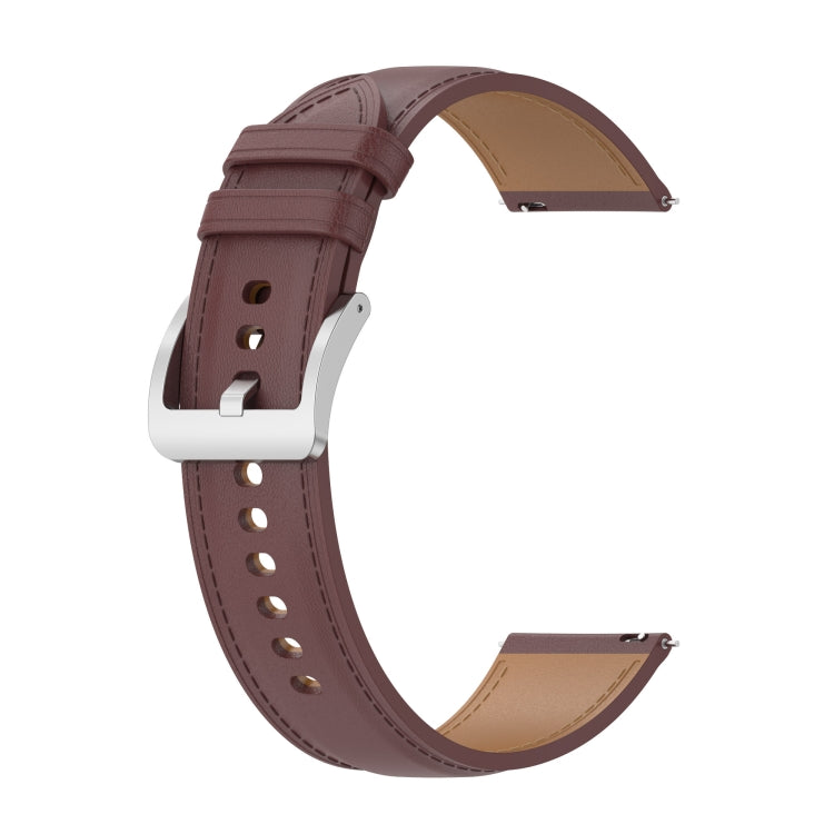 Calf Texture Sewing Thread Watchband, For Huami Amazfit GTS 3 / GTS 2, For Huami Amazfit GTS 2E / GTS 2 mini, For Huami Amazfit GTR 42mm / GTS