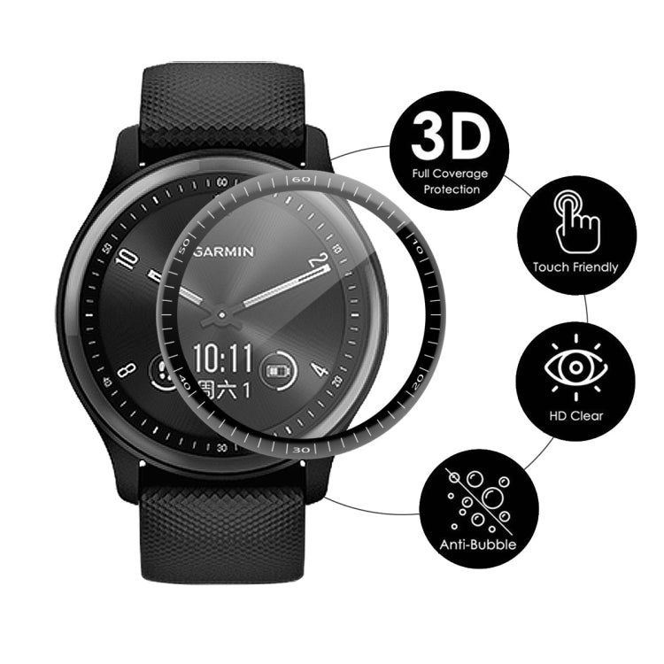 ENKAY 3D Full Coverage Soft PC Edge + PMMA HD Screen Protector Film For GarminMove Sport, 1 PC, 2 PCS