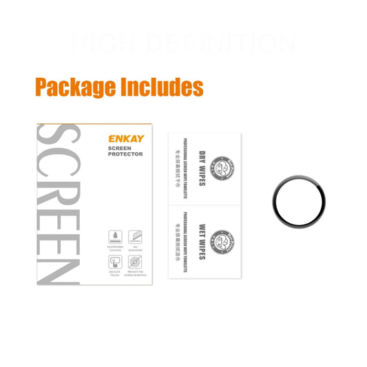 Film de protection d'écran ENKAY 3D à couverture complète avec bords souples en PC + PMMA HD pour Amazfit GTR 3 Pro, 1 pièce, 2 pièces