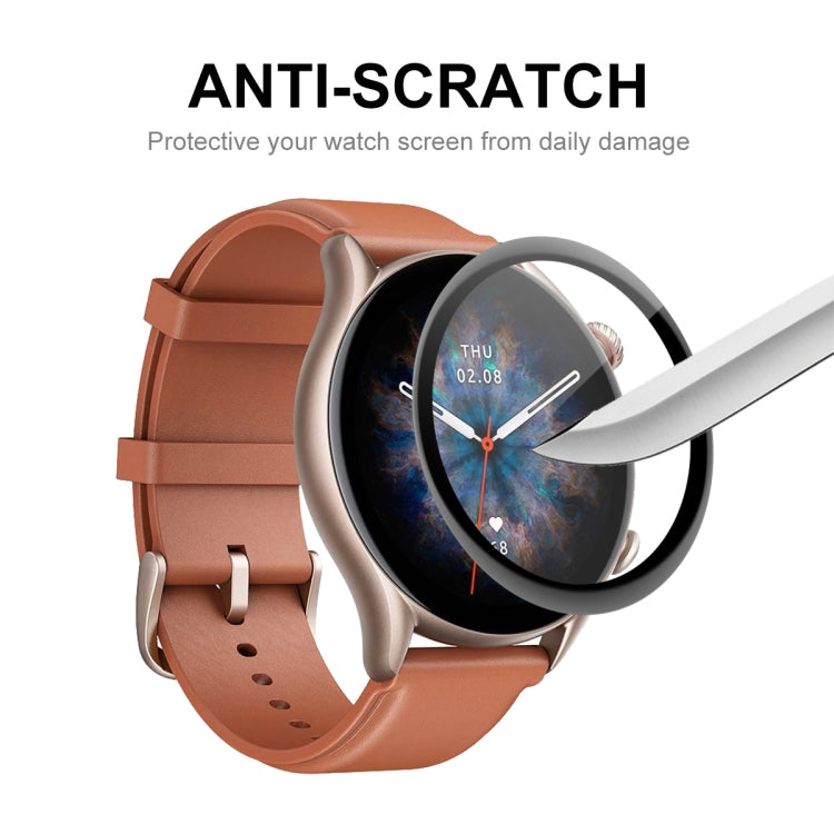 ENKAY 3D Full Coverage Soft PC Edge + PMMA HD Screen Protector Film For Amazfit GTR 3 Pro, 1 PC, 2 PCS