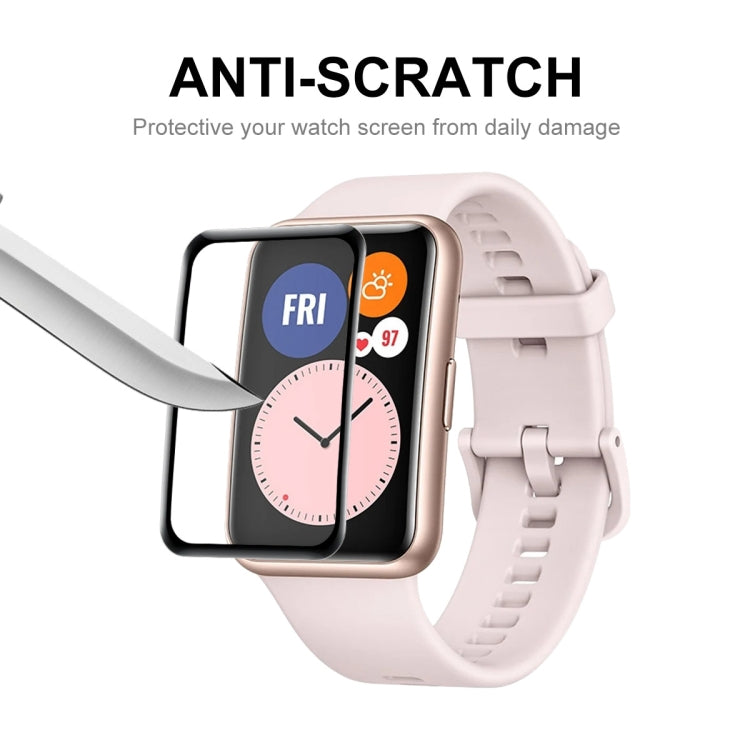 ENKAY 3D Full Coverage Soft PC Edge + PMMA HD Screen Protector Film For Huawei Watch Fit mini, 1 PC, 2 PCS