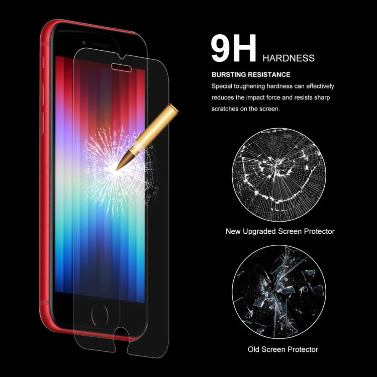 ENKAY 0.26mm 9H Tempered Glass Film for iPhone SE 2022 / SE 2020 / 8 / 7, 1 PC, 2pcs, 5pcs, 10pcs