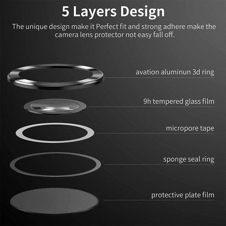For Samsung Galaxy S22 Ultra 5G ENKAY Aluminium Alloy + Tempered Glass Camera Lens Cover