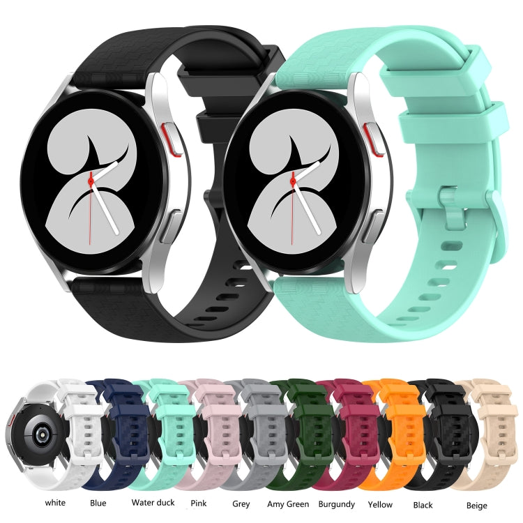 20mm Carbon Fiber Striped Silicone Strap, For Garmin Vivomove3, For Garmin Venu SQ, For Garmin Forerunner 645 Music, For Garmin VivoMove Luxe, For Garmin Vivomove Style