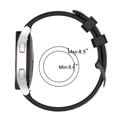 20mm Carbon Fiber Striped Silicone Strap, For Garmin Vivomove3, For Garmin Venu SQ, For Garmin Forerunner 645 Music, For Garmin VivoMove Luxe, For Garmin Vivomove Style