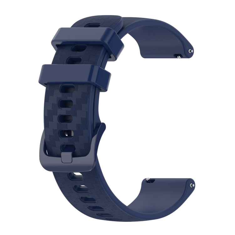 20mm Carbon Fiber Striped Silicone Strap, For Garmin Vivomove3, For Garmin Venu SQ, For Garmin Forerunner 645 Music, For Garmin VivoMove Luxe, For Garmin Vivomove Style