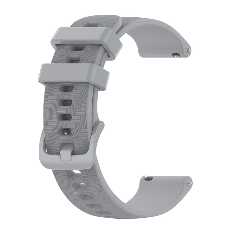20mm Carbon Fiber Striped Silicone Strap, For Garmin Vivomove3, For Garmin Venu SQ, For Garmin Forerunner 645 Music, For Garmin VivoMove Luxe, For Garmin Vivomove Style