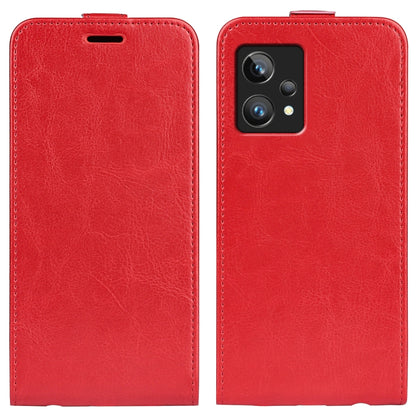 For OPPO Realme 9 Pro+ R64 Texture Vertical Flip Leather Phone Case, For OPPO Realme 9 Pro+