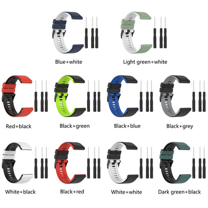 22mm Silicone Mixing Color Watch Strap, For Garmin Instinct
