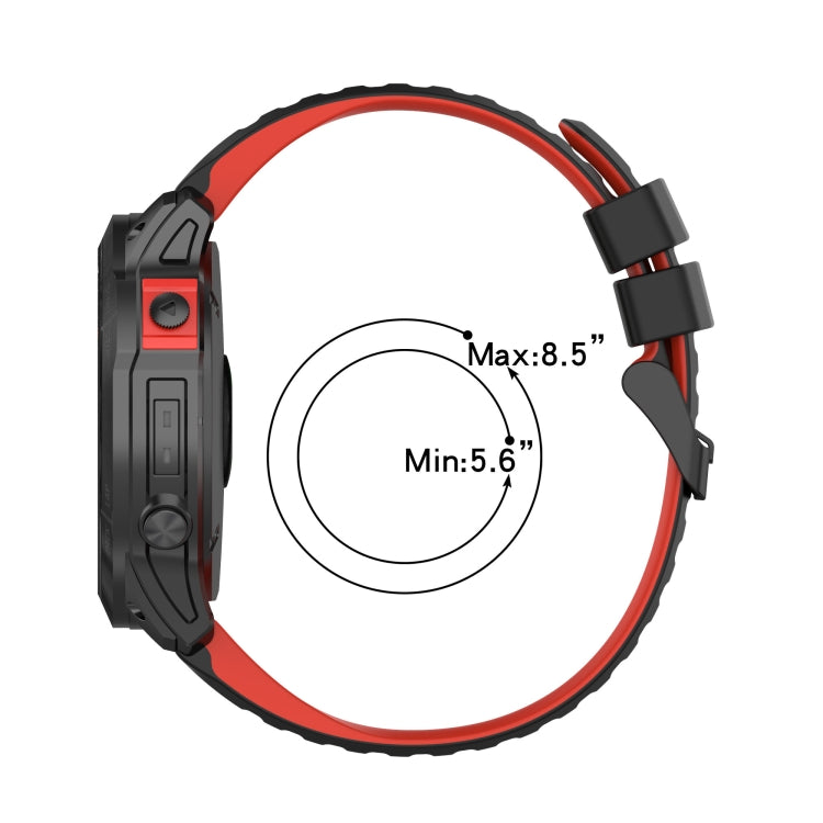 22mm Silicone Mixing Color Watch Strap, For Garmin Instinct