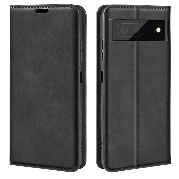 For Google Pixel 7 Retro-skin Magnetic Suction Leather Phone Case, For Google Pixel 7