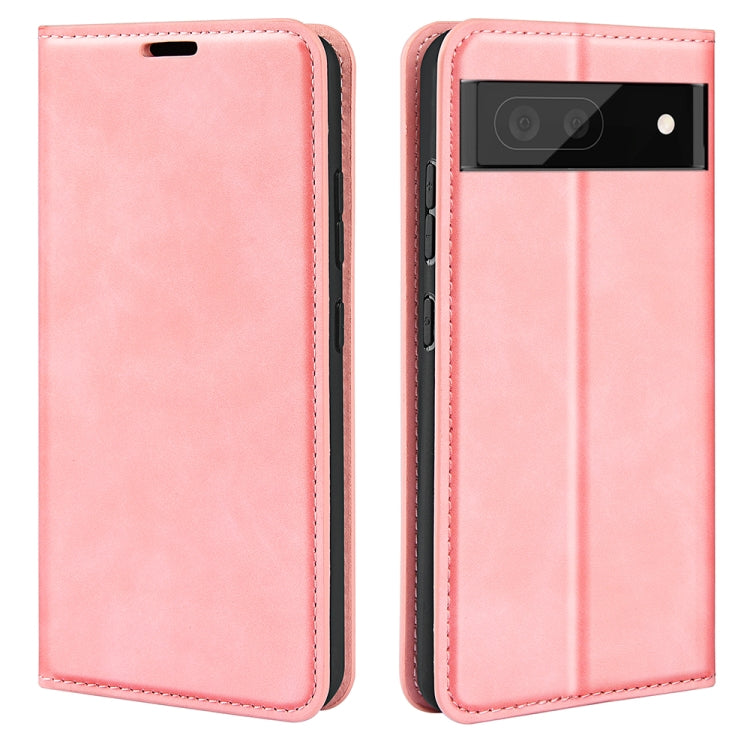 For Google Pixel 7 Retro-skin Magnetic Suction Leather Phone Case, For Google Pixel 7