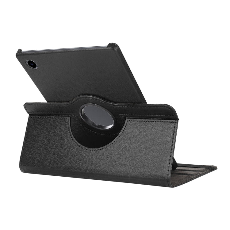 For Samsung Galaxy Tab A8 10.5 2021 X200/X205 ENKAY 360 Degree Rotation Litchi Leather Smart Case
