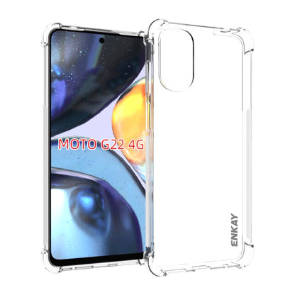 ENKAY Clear TPU Shockproof Case, For Motorola Moto G 5G 2022, For Motorola Moto G Stylus 5G 2022, For Motorola Moto G22 4G