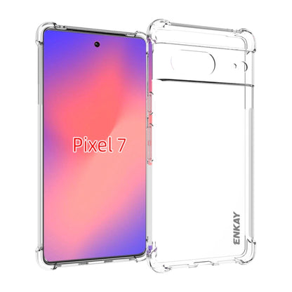 ENKAY Clear TPU Shockproof Case, For Google Pixel 7, For Google Pixel 7 Pro