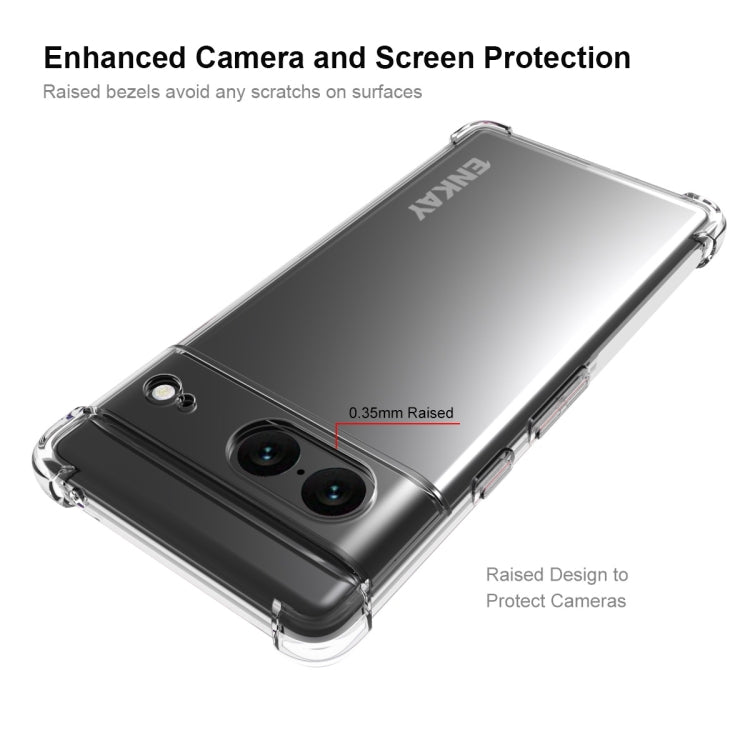 ENKAY Clear TPU Shockproof Case, For Google Pixel 7, For Google Pixel 7 Pro