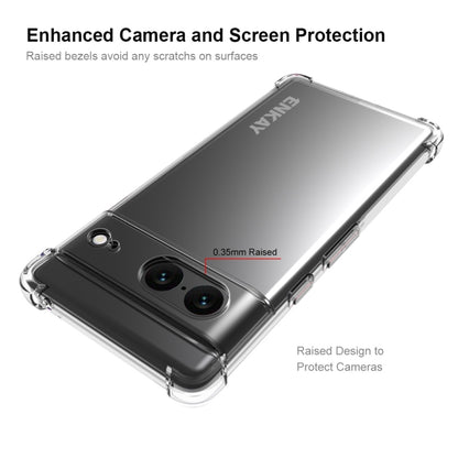 ENKAY Clear TPU Shockproof Case, For Google Pixel 7, For Google Pixel 7 Pro