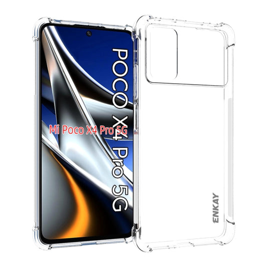 ENKAY durchsichtige TPU stoßfeste Hülle, für Xiaomi Poco X4 Pro 5G, für Xiaomi Redmi 10C Global / Redmi 10 Indien, für Xiaomi Redmi K40S, für Xiaomi Redmi K50 Gaming, für Xiaomi Redmi K50 / K50 Pro, für Xiaomi Redmi Note 11 Pro 5G China