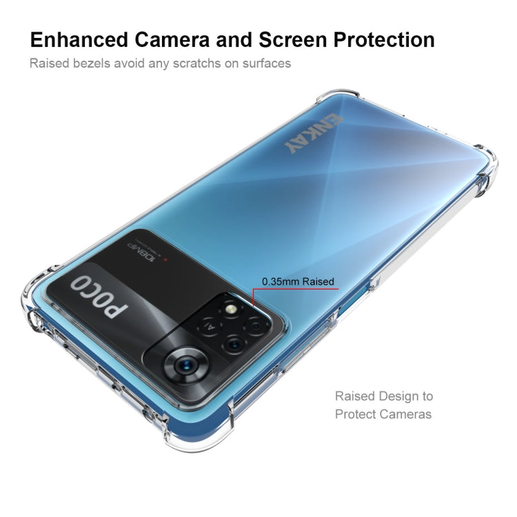 ENKAY Clear TPU Shockproof Case, For Xiaomi Poco X4 Pro 5G, For Xiaomi Redmi 10C Global / Redmi 10 India, For Xiaomi Redmi K40S, For Xiaomi Redmi K50 Gaming, For Xiaomi Redmi K50 / K50 Pro, For Xiaomi Redmi Note 11 Pro 5G China                         ...
