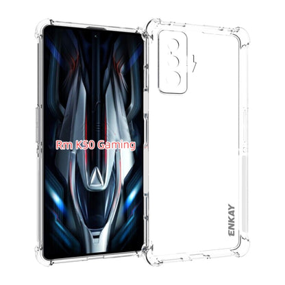 ENKAY Clear TPU Shockproof Case, For Xiaomi Poco X4 Pro 5G, For Xiaomi Redmi 10C Global / Redmi 10 India, For Xiaomi Redmi K40S, For Xiaomi Redmi K50 Gaming, For Xiaomi Redmi K50 / K50 Pro, For Xiaomi Redmi Note 11 Pro 5G China                         ...