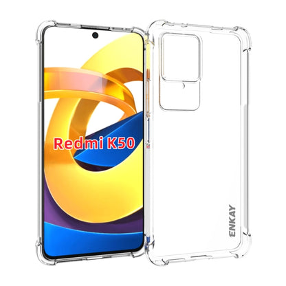 ENKAY Clear TPU Shockproof Case, For Xiaomi Poco X4 Pro 5G, For Xiaomi Redmi 10C Global / Redmi 10 India, For Xiaomi Redmi K40S, For Xiaomi Redmi K50 Gaming, For Xiaomi Redmi K50 / K50 Pro, For Xiaomi Redmi Note 11 Pro 5G China                         ...
