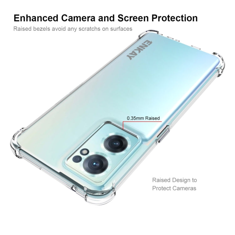For OnePlus Nord CE 2 5G ENKAY Clear TPU Shockproof Case, For OnePlus Nord CE 2 5G