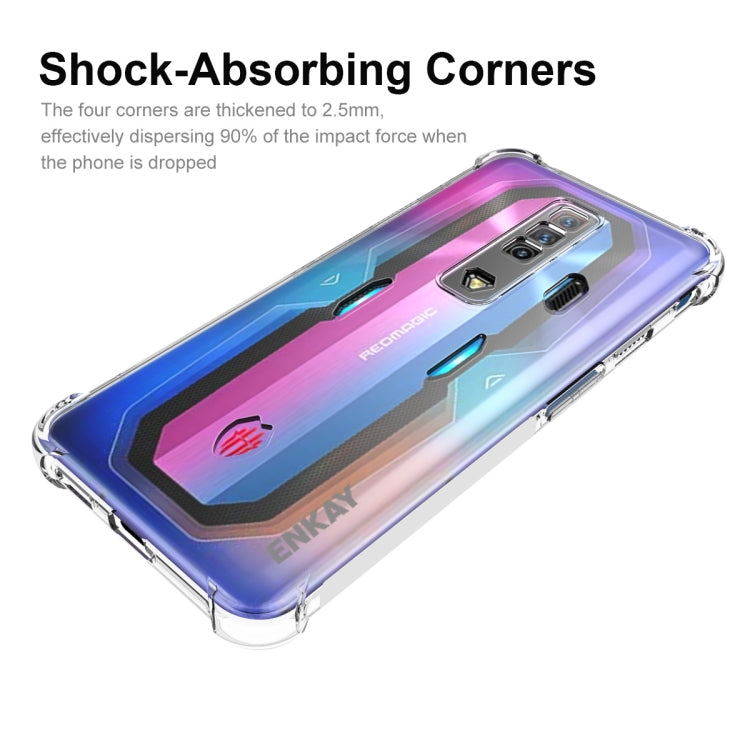 For ZTE Nubia Red Magic 7 ENKAY Clear TPU Shockproof Case