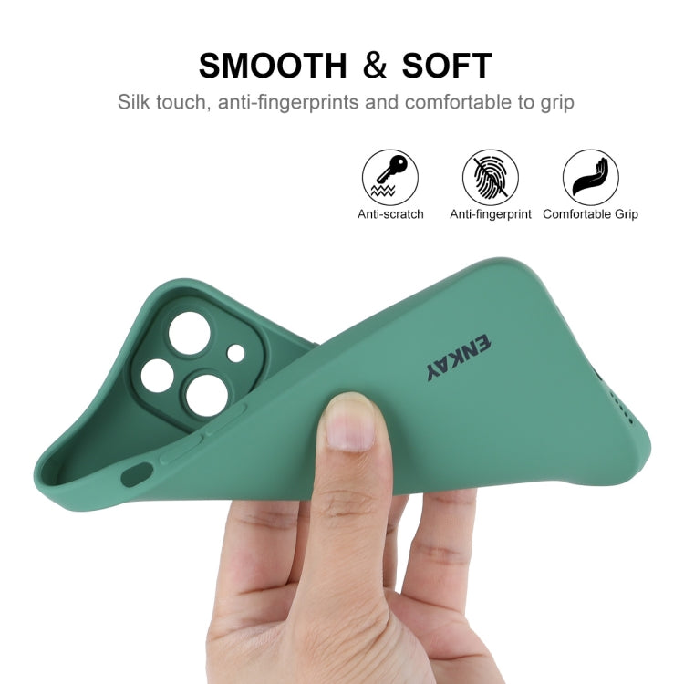 ENKAY Liquid Silicone Phone Case for iPhone 13, For iPhone 13