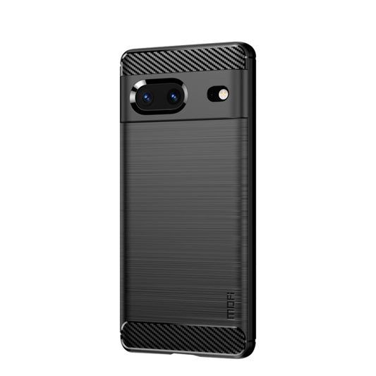 MOFI Gentleness Series Brushed Texture Carbon Fiber TPU Phone Case, For Google pixel 7 5G, For Google pixel 7 Pro 5G