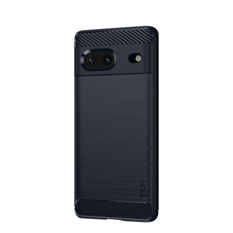 MOFI Gentleness Series Brushed Texture Carbon Fiber TPU Phone Case, For Google pixel 7 5G, For Google pixel 7 Pro 5G