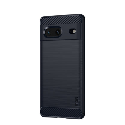MOFI Gentleness Series Brushed Texture Carbon Fiber TPU Phone Case, For Google pixel 7 5G, For Google pixel 7 Pro 5G