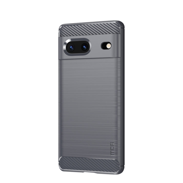 MOFI Gentleness Series Brushed Texture Carbon Fiber TPU Phone Case, For Google pixel 7 5G, For Google pixel 7 Pro 5G
