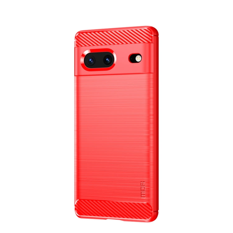 MOFI Gentleness Series Brushed Texture Carbon Fiber TPU Phone Case, For Google pixel 7 5G, For Google pixel 7 Pro 5G