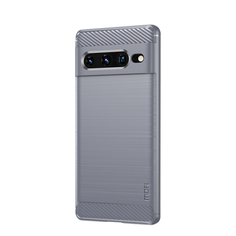 MOFI Gentleness Series Brushed Texture Carbon Fiber TPU Phone Case, For Google pixel 7 5G, For Google pixel 7 Pro 5G