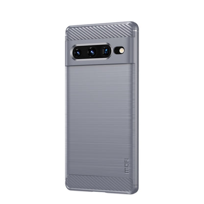 MOFI Gentleness Series Brushed Texture Carbon Fiber TPU Phone Case, For Google pixel 7 5G, For Google pixel 7 Pro 5G