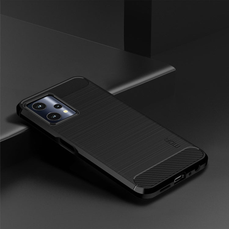 MOFI Gentleness Brushed Carbon Fiber Soft TPU Case, For OPPO Realme 9 Pro / Realme V25, For OPPO Realme 9 Pro+, For OPPO A36 / A76 / Realme 9i, For OPPO Realme C35, For OPPO Find X5