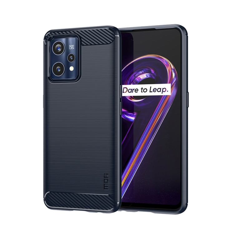 MOFI Gentleness Brushed Carbon Fiber Soft TPU Case, For OPPO Realme 9 Pro / Realme V25, For OPPO Realme 9 Pro+, For OPPO A36 / A76 / Realme 9i, For OPPO Realme C35, For OPPO Find X5
