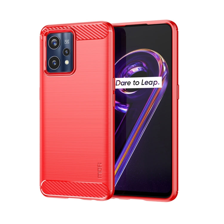MOFI Gentleness Brushed Carbon Fiber Soft TPU Case, For OPPO Realme 9 Pro / Realme V25, For OPPO Realme 9 Pro+, For OPPO A36 / A76 / Realme 9i, For OPPO Realme C35, For OPPO Find X5