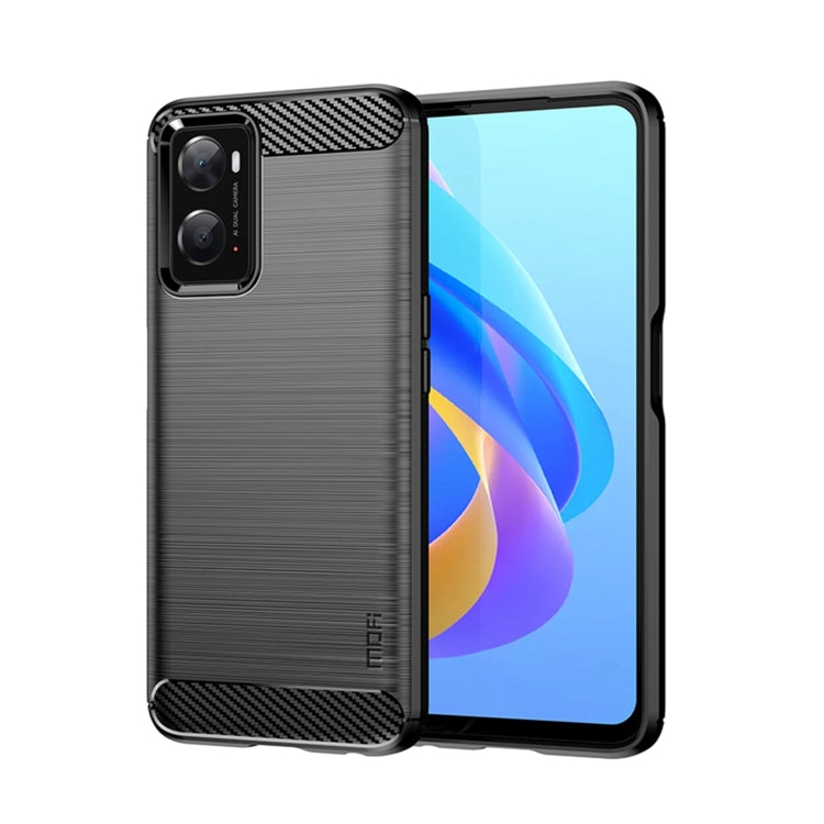 MOFI Gentleness Brushed Carbon Fiber Soft TPU Case, For OPPO Realme 9 Pro / Realme V25, For OPPO Realme 9 Pro+, For OPPO A36 / A76 / Realme 9i, For OPPO Realme C35, For OPPO Find X5