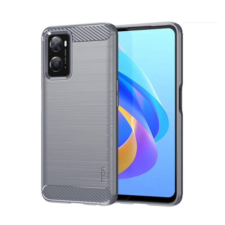 MOFI Gentleness Brushed Carbon Fiber Soft TPU Case, For OPPO Realme 9 Pro / Realme V25, For OPPO Realme 9 Pro+, For OPPO A36 / A76 / Realme 9i, For OPPO Realme C35, For OPPO Find X5