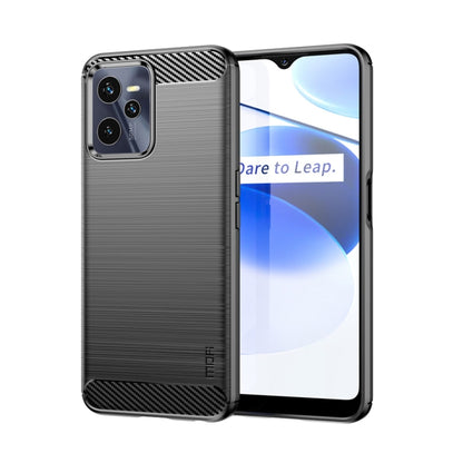 MOFI Gentleness Brushed Carbon Fiber Soft TPU Case, For OPPO Realme 9 Pro / Realme V25, For OPPO Realme 9 Pro+, For OPPO A36 / A76 / Realme 9i, For OPPO Realme C35, For OPPO Find X5
