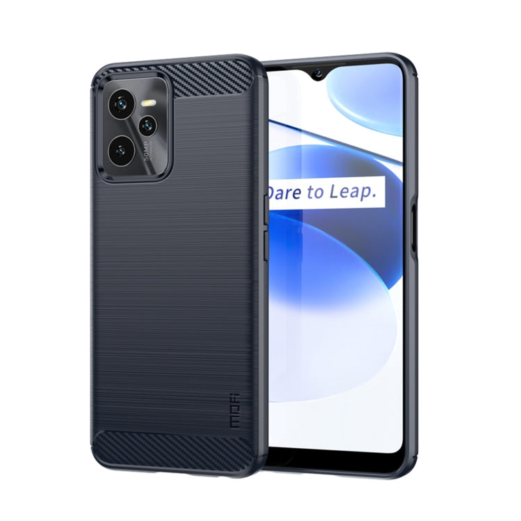 MOFI Gentleness Brushed Carbon Fiber Soft TPU Case, For OPPO Realme 9 Pro / Realme V25, For OPPO Realme 9 Pro+, For OPPO A36 / A76 / Realme 9i, For OPPO Realme C35, For OPPO Find X5