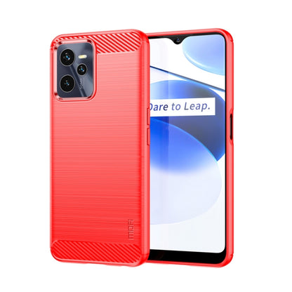 MOFI Gentleness Brushed Carbon Fiber Soft TPU Case, For OPPO Realme 9 Pro / Realme V25, For OPPO Realme 9 Pro+, For OPPO A36 / A76 / Realme 9i, For OPPO Realme C35, For OPPO Find X5