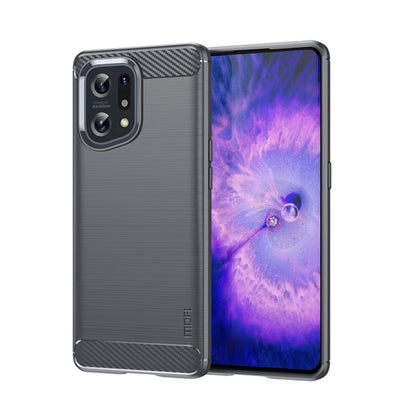 MOFI Gentleness Brushed Carbon Fiber Soft TPU Case, For OPPO Realme 9 Pro / Realme V25, For OPPO Realme 9 Pro+, For OPPO A36 / A76 / Realme 9i, For OPPO Realme C35, For OPPO Find X5